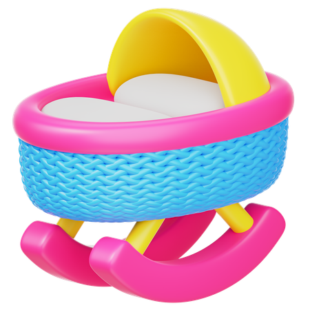 Baby Cot  3D Icon