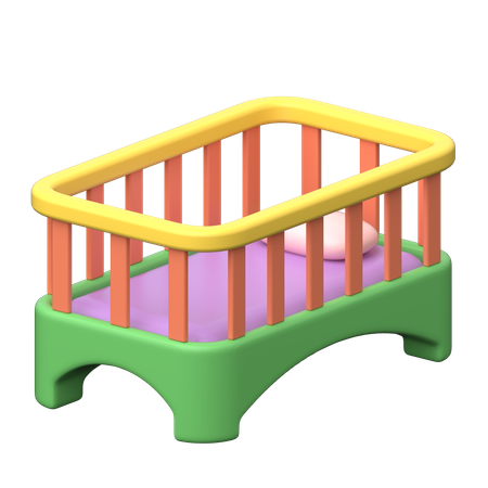 Baby Cot  3D Icon