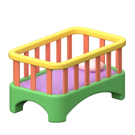 Baby Cot  3D Icon