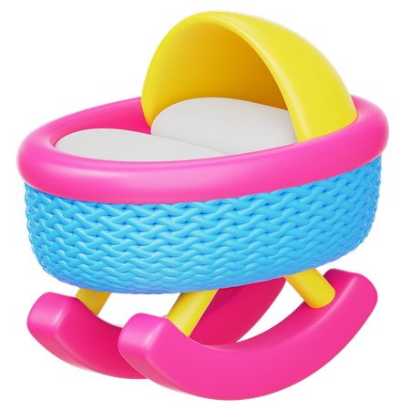 Baby Cot  3D Icon