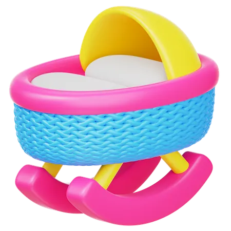 Baby Cot  3D Icon