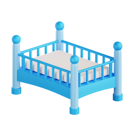 아기 침대  3D Icon