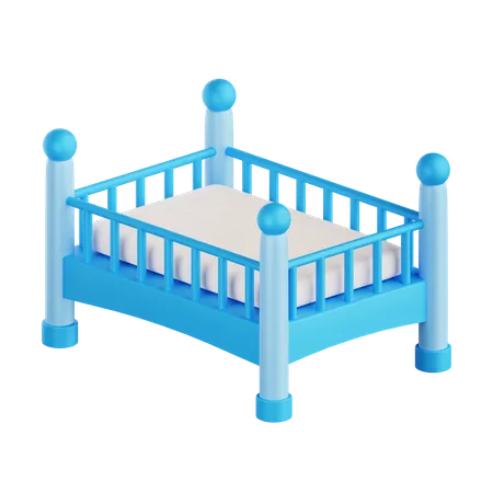 아기 침대  3D Icon