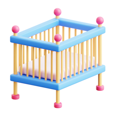 Baby Crib  3D Icon