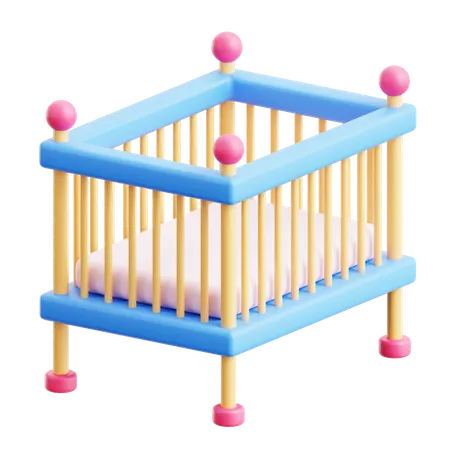 Baby Crib  3D Icon