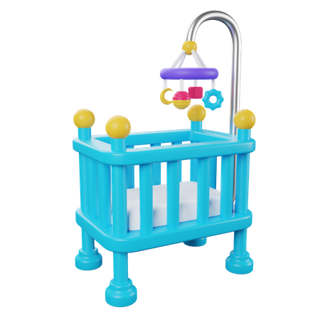 Baby Crib  3D Icon