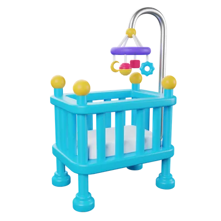 Baby Crib  3D Icon