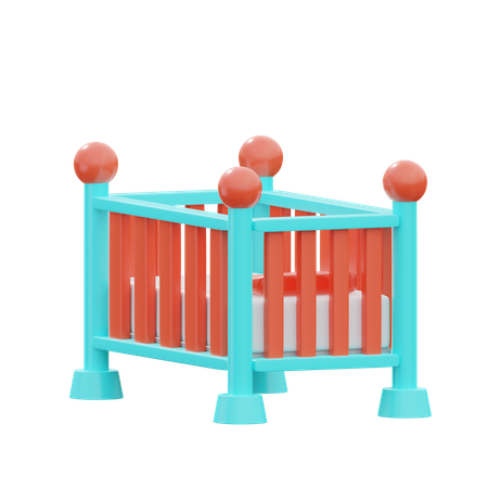 Baby Crib  3D Icon