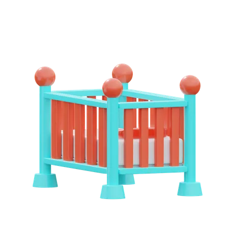 Baby Crib  3D Icon