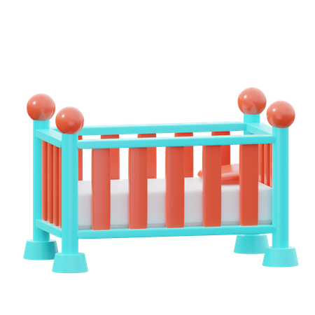 Baby Crib  3D Icon