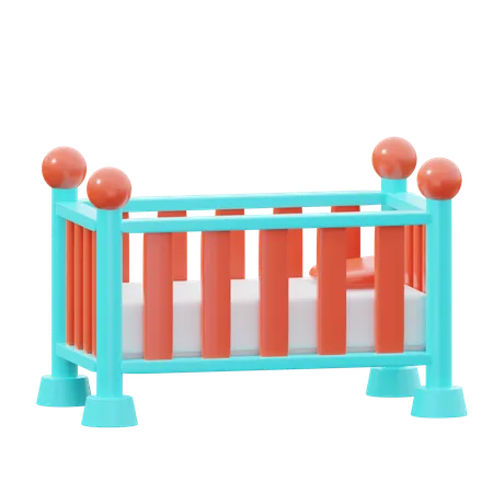 Baby Crib  3D Icon