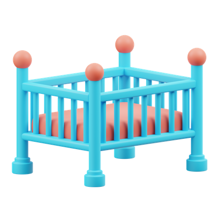 Baby Crib  3D Icon