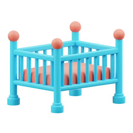 Baby Crib  3D Icon