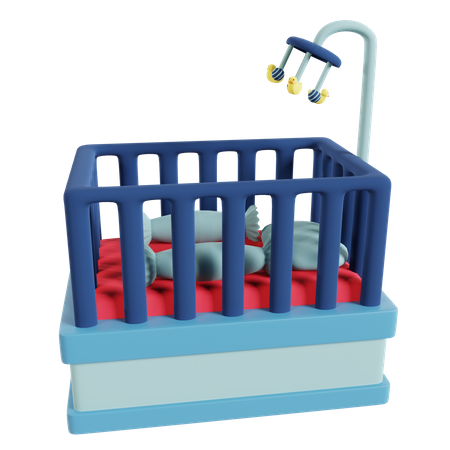 Baby Crib  3D Icon