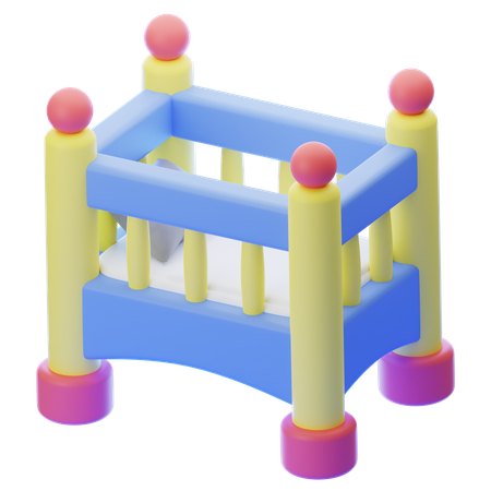 BABY CRIB  3D Icon