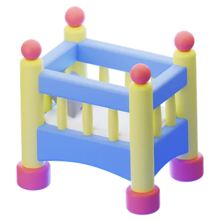 BABY CRIB  3D Icon