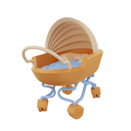 Baby Crib  3D Icon