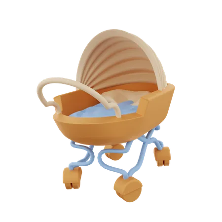 Baby Crib  3D Icon