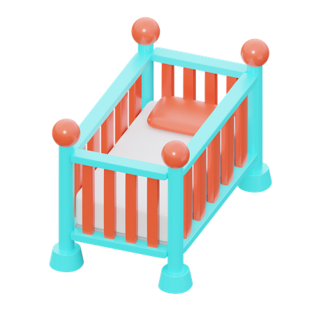 Baby Crib  3D Icon