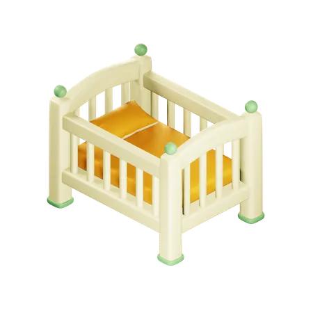Baby Crib  3D Icon