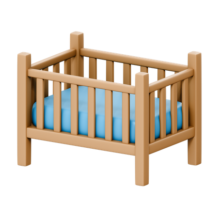 Baby Crib  3D Icon