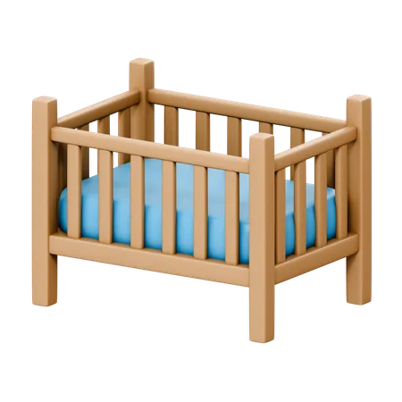 Baby Crib  3D Icon