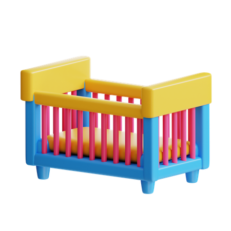 Baby Crib  3D Icon