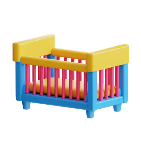 Baby Crib  3D Icon