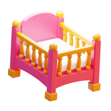 BABY CRIB  3D Icon