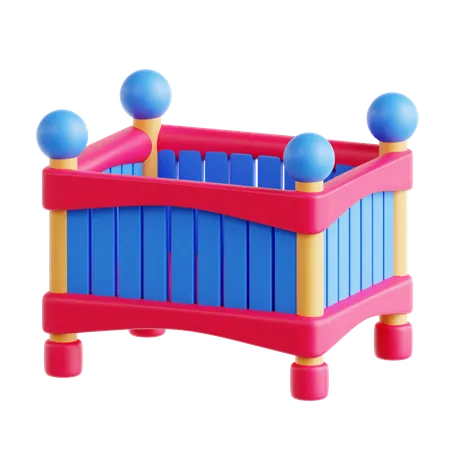 Baby Crib  3D Icon