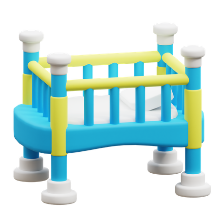 Baby Crib  3D Icon