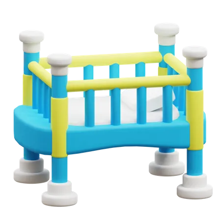 Baby Crib  3D Icon