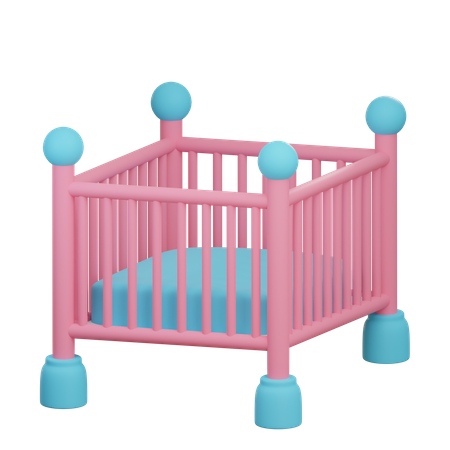 Baby Crib  3D Icon