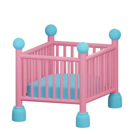 Baby Crib  3D Icon