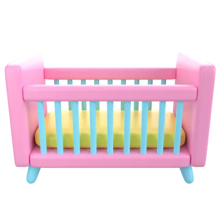 Baby Crib  3D Icon