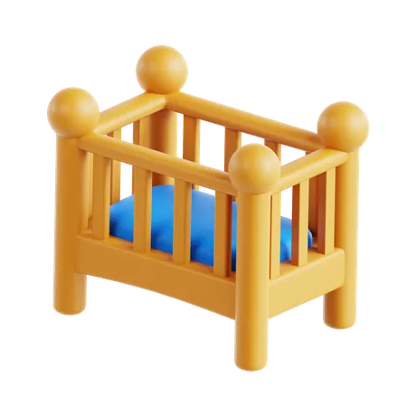 Baby Crib  3D Icon