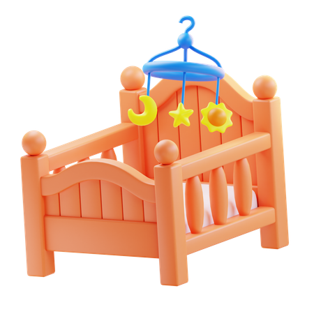 Baby Crib  3D Icon