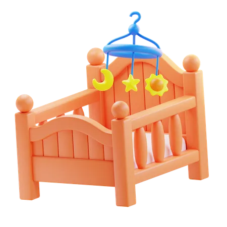 Baby Crib  3D Icon