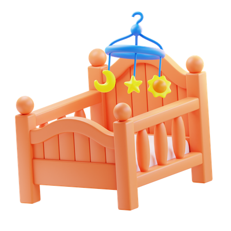 Baby Crib  3D Icon