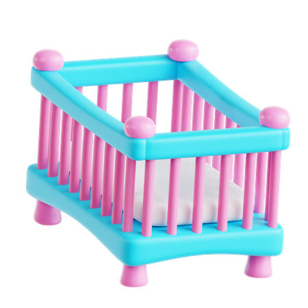 Baby Crib  3D Icon