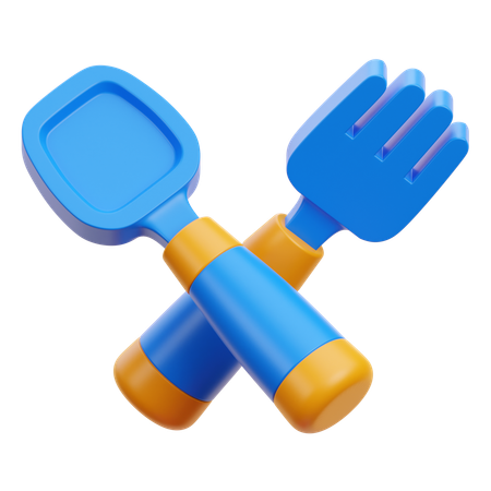 Baby Cutlery  3D Icon