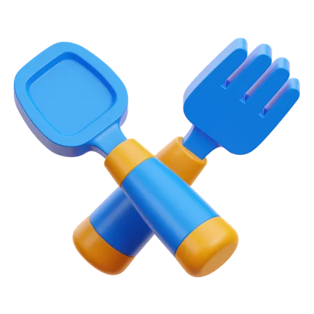 Baby Cutlery  3D Icon