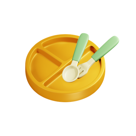 Baby Cutlery  3D Icon