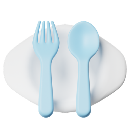 Baby Cutlery  3D Icon