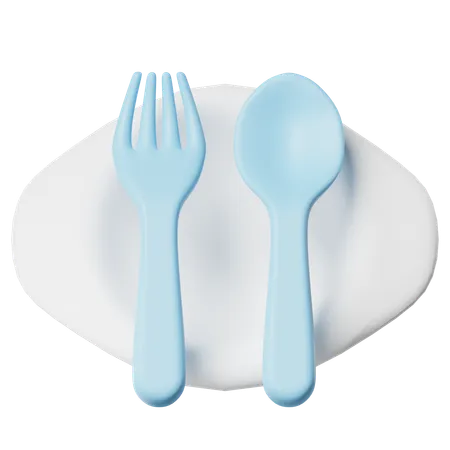 Baby Cutlery  3D Icon