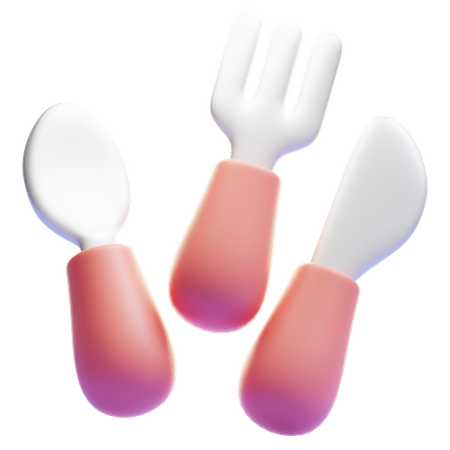 BABY CUTLERY  3D Icon