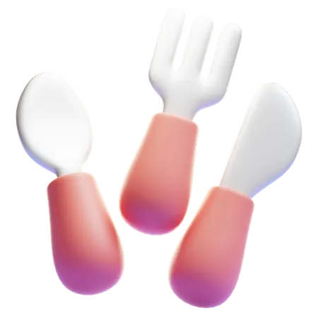BABY CUTLERY  3D Icon