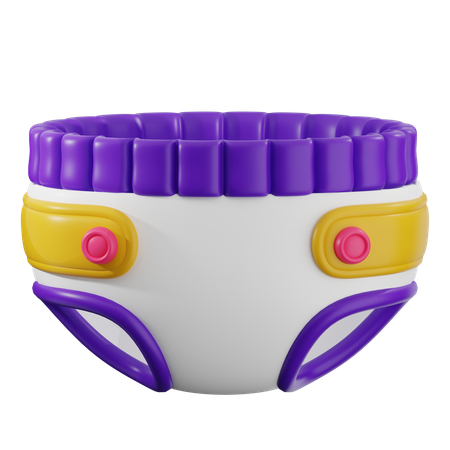 아기 기저귀  3D Icon