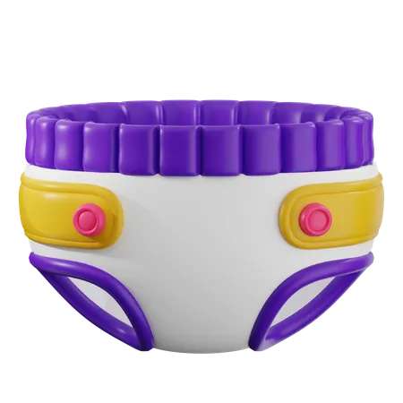 아기 기저귀  3D Icon