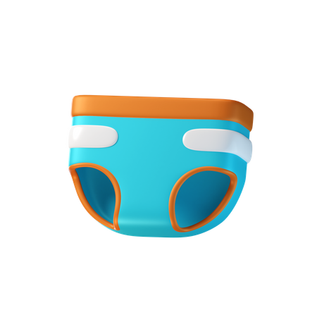 Baby Diaper  3D Icon